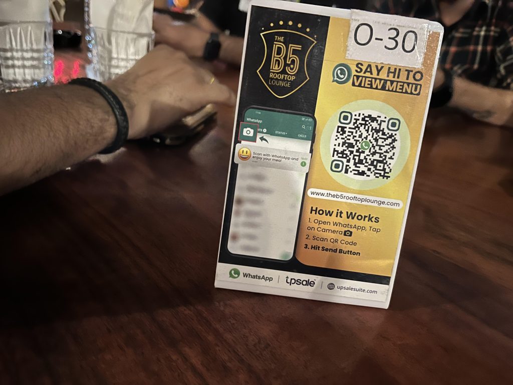 QR kod jelovnika u restoranu