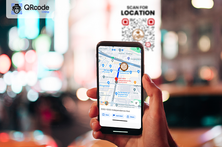 Location sharing QR code