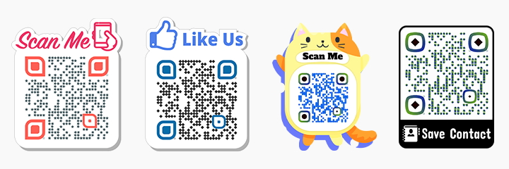 Pre-designed QR Codes_Stickers