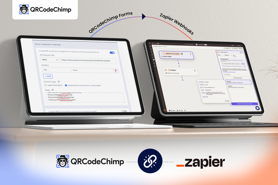 How to Connect Zapier Webhooks with QRCodeChimp Forms: A Step-by-Step Guide