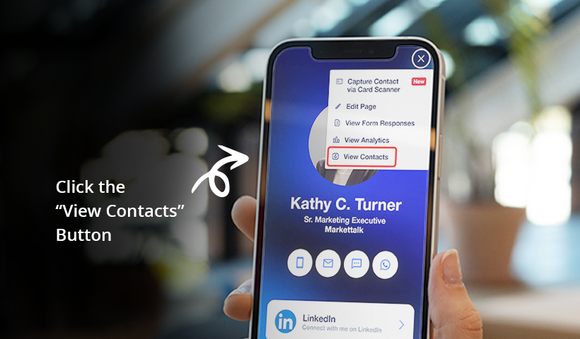 Details are automatically saved to the Contacts