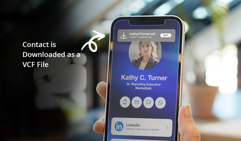 Your contact details are downloaded
