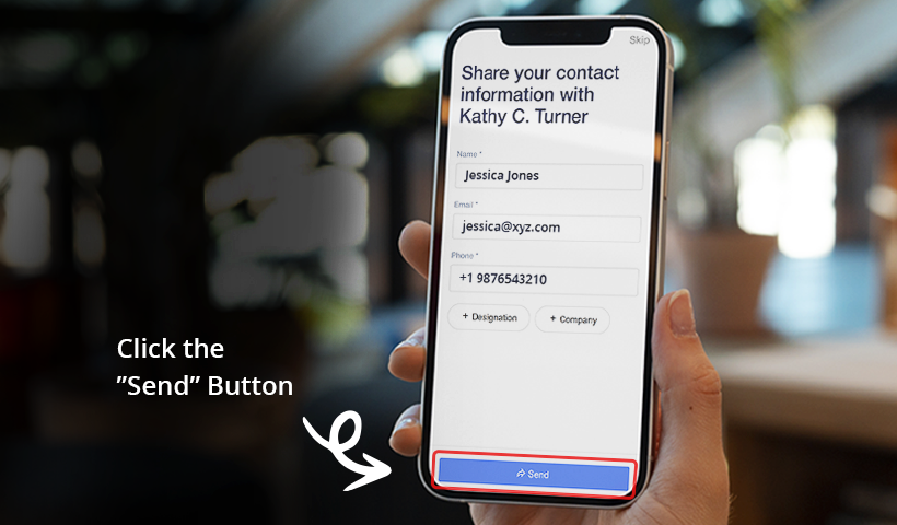 Contacts submit the form