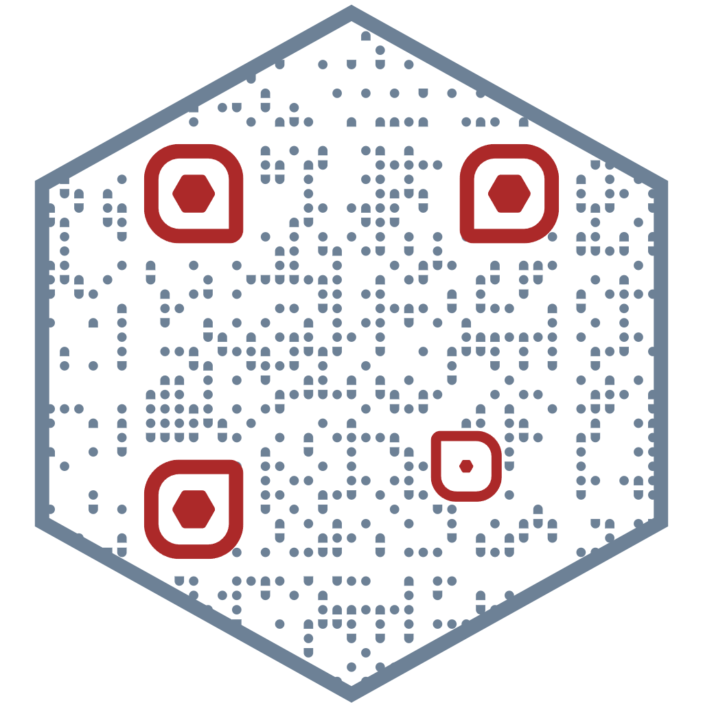 Hexagon shaped QR code